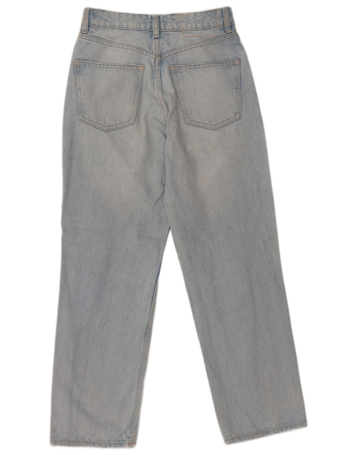 ZARA Straight Jeans til kvinder EU 34 2XS W24 L26 Blå Bomuld