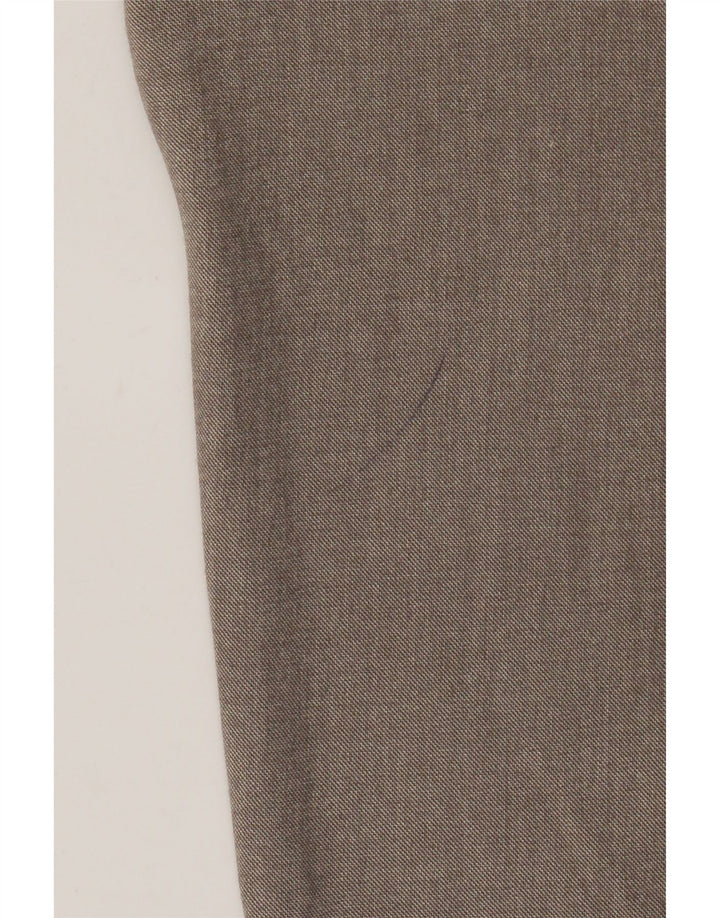 Zara Herre Slim Suit Bukser EU 44 Large W34 L29 Brun Polyester