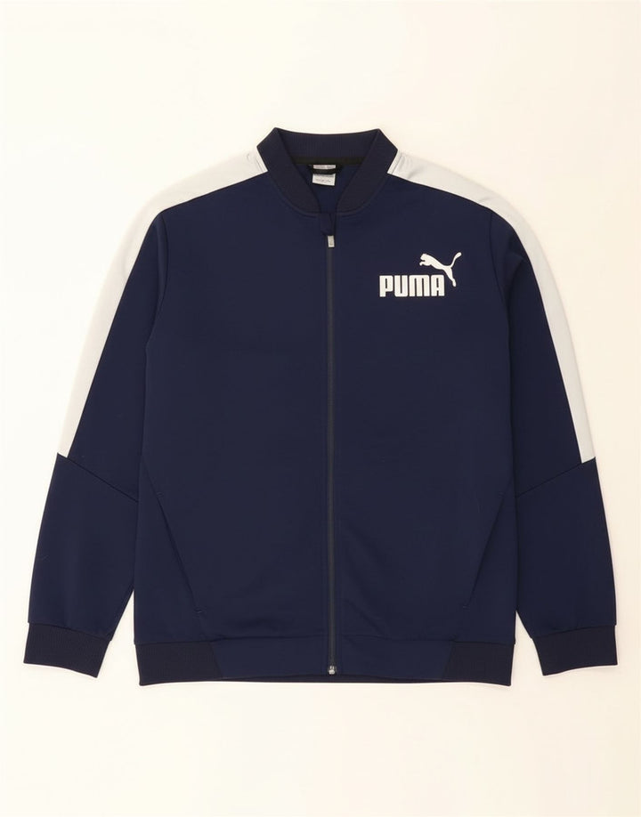 Puma Herre grafisk træningsdragt Topjakke XL Navy Blue Colourblock