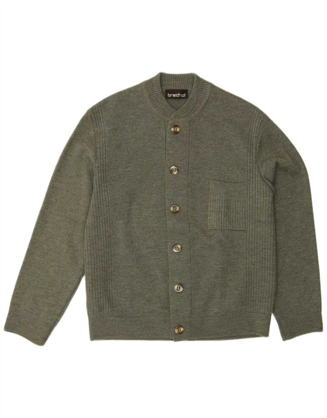 Breidhof Herre Regular Fit Cardigan Sweater EU 52 Large Green