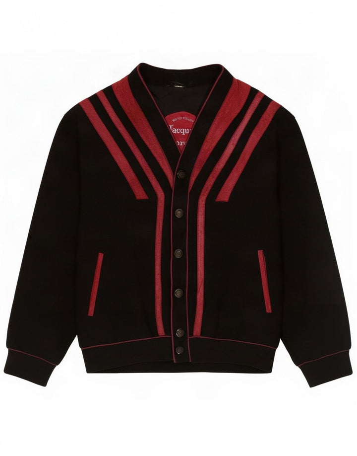 Jacques Lorant Herre Ruskind Bomber Jacket UK 42 XL Sort Colourblock