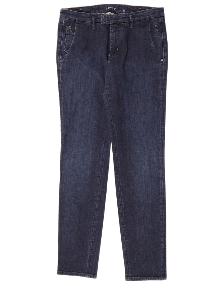Jeckerson Dame Slim Jeans W33 L33 Marineblå Bomuld