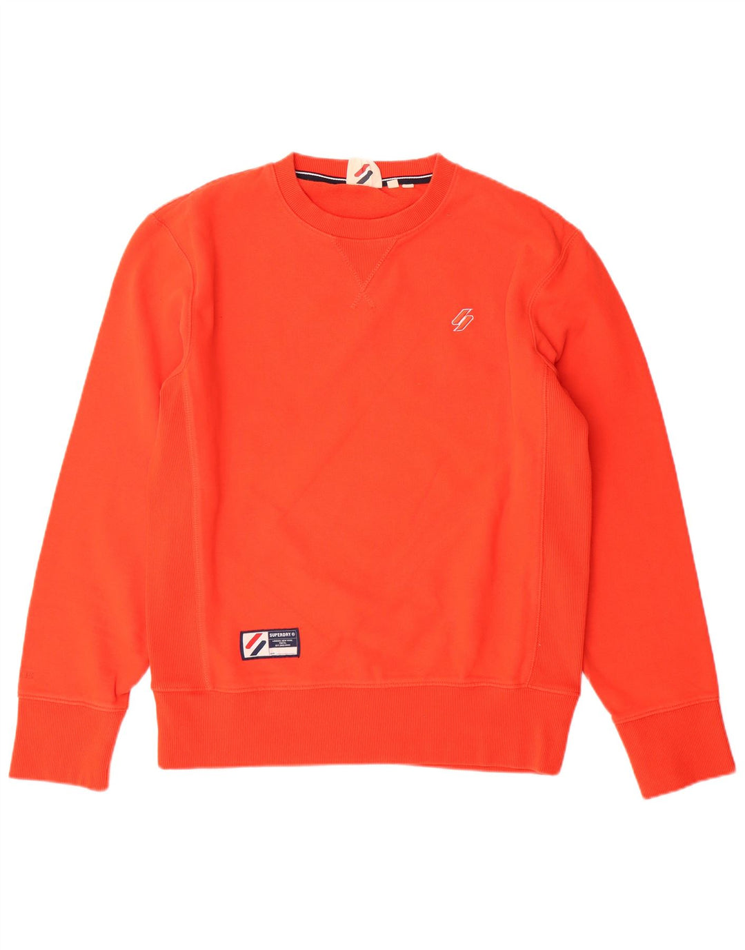 SUPERDRY Sweatshirt-trøje til mænd, lille orange bomuld