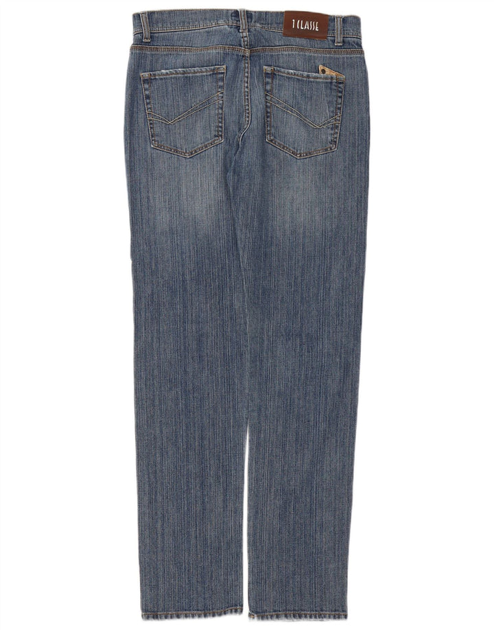 ALVIERO MARTINI Straight jeans til mænd W33 L33 Blå Bomuld