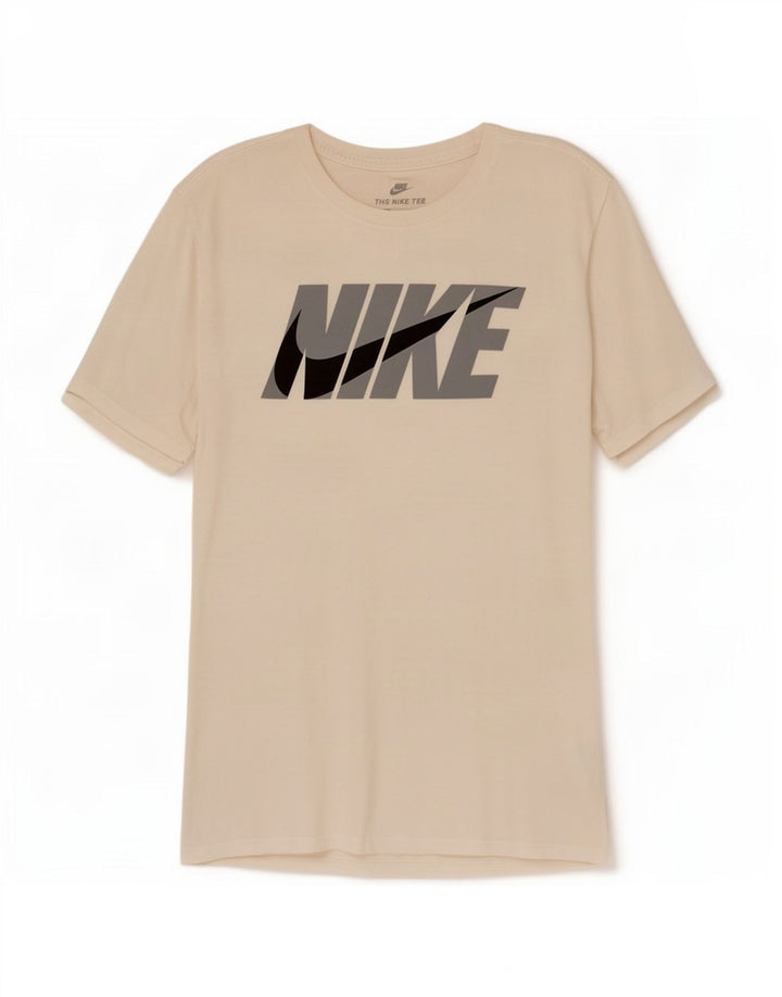 Nike Herre Athletic Cut Grafisk T-Shirt Top Lille hvid Bomuld