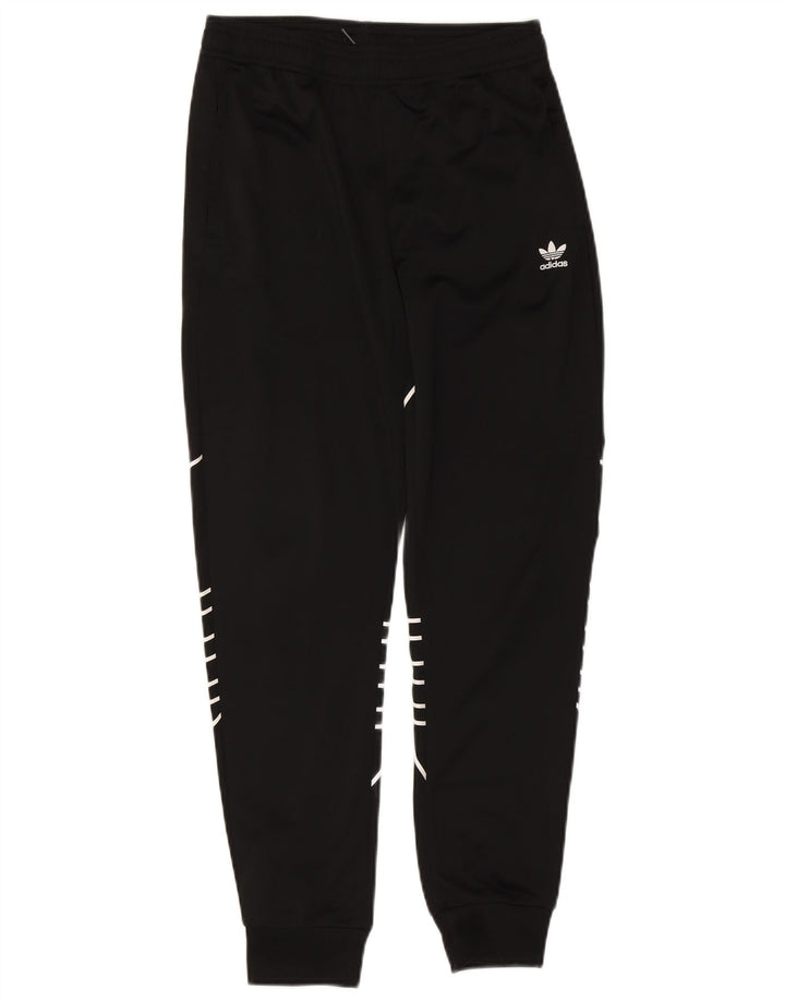 Adidas drenge grafisk træningsdragt bukser jogger 13-14 år sort polyester