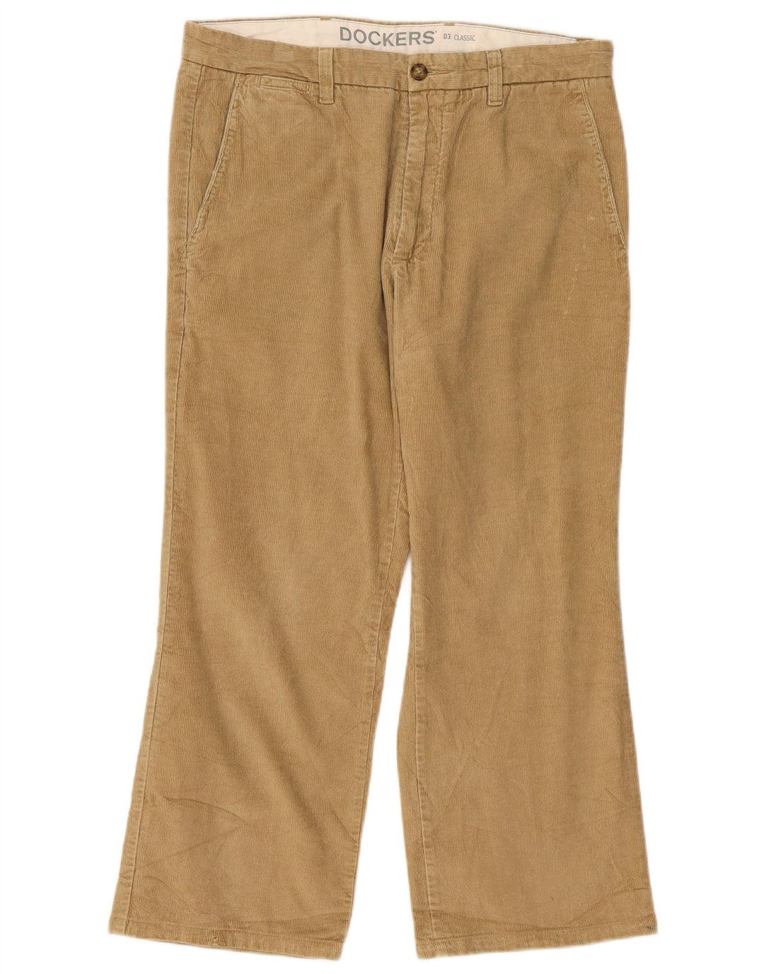 Dockers Herre Bootcut Corduroy Bukser W34 L26 Beige