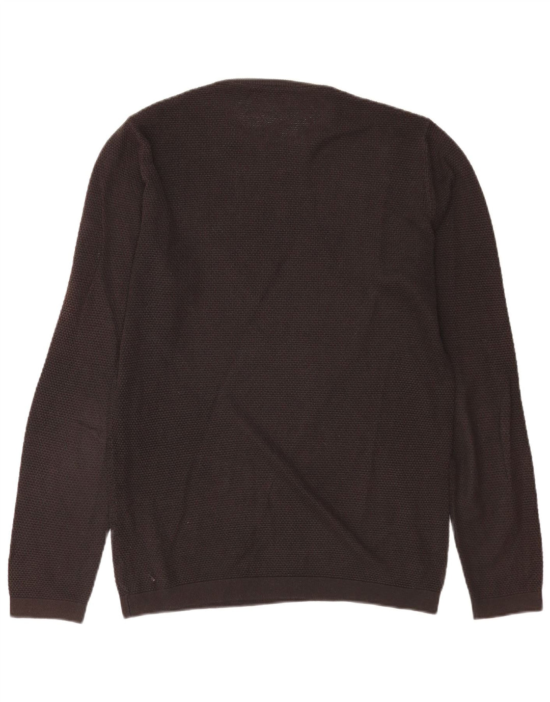 Zara Herre Crew Neck Jumper Sweater Medium Sort Akryl