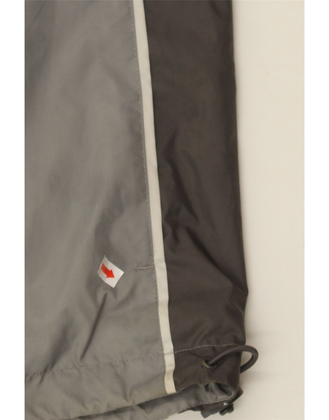 REEBOK Boys Hooded Rain Jacket 11-12 Years Large  Grey Colourblock Vintage Reebok and Second-Hand Reebok from Messina Hembry 