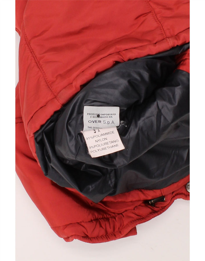 BREMA Boys Hooded Utility Jacket 2-3 Years Red Polyamide Vintage Brema and Second-Hand Brema from Messina Hembry 