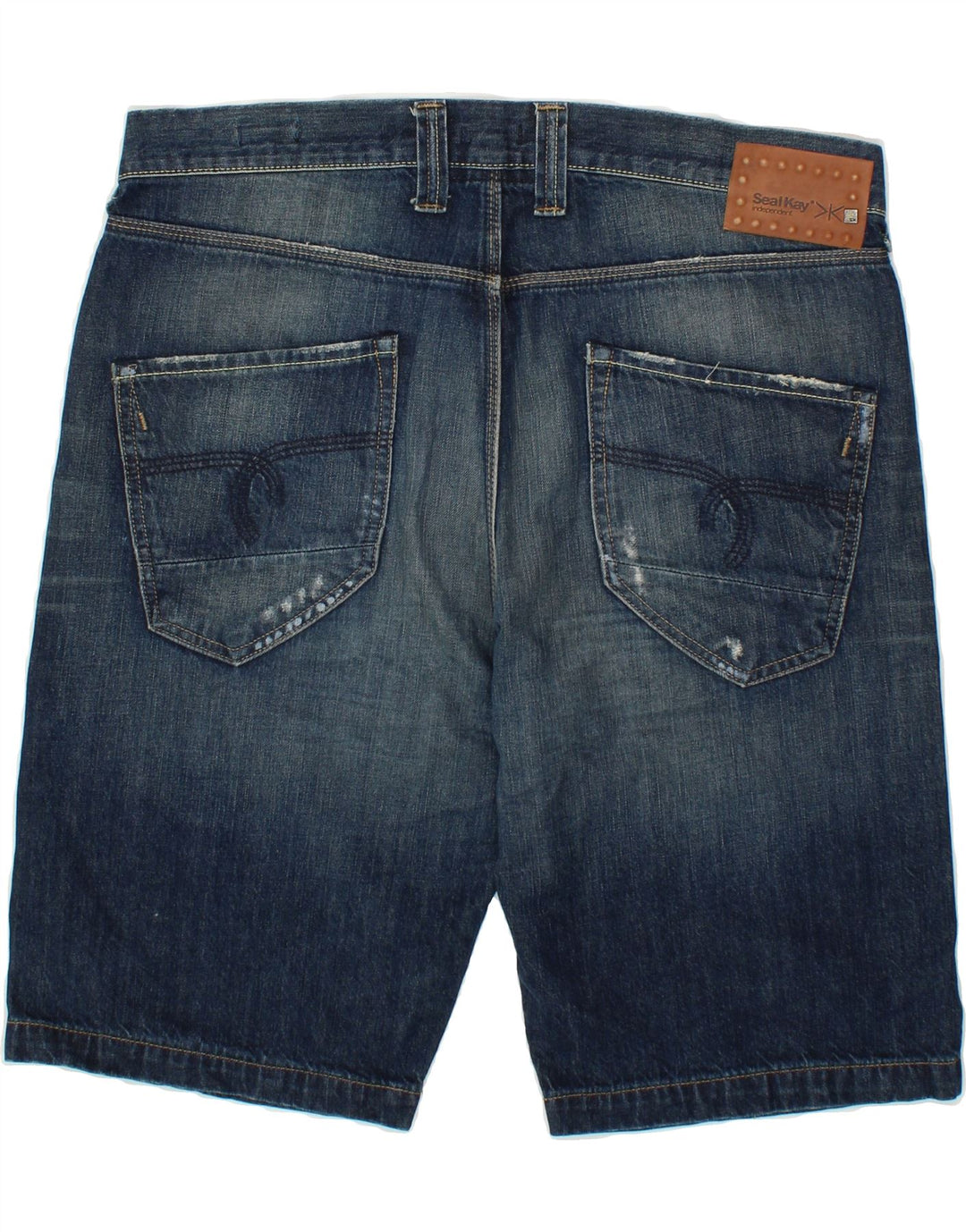 SEAL KAY Mens Regular Denim Shorts W36 Large Blue Cotton Vintage Seal Kay and Second-Hand Seal Kay from Messina Hembry 