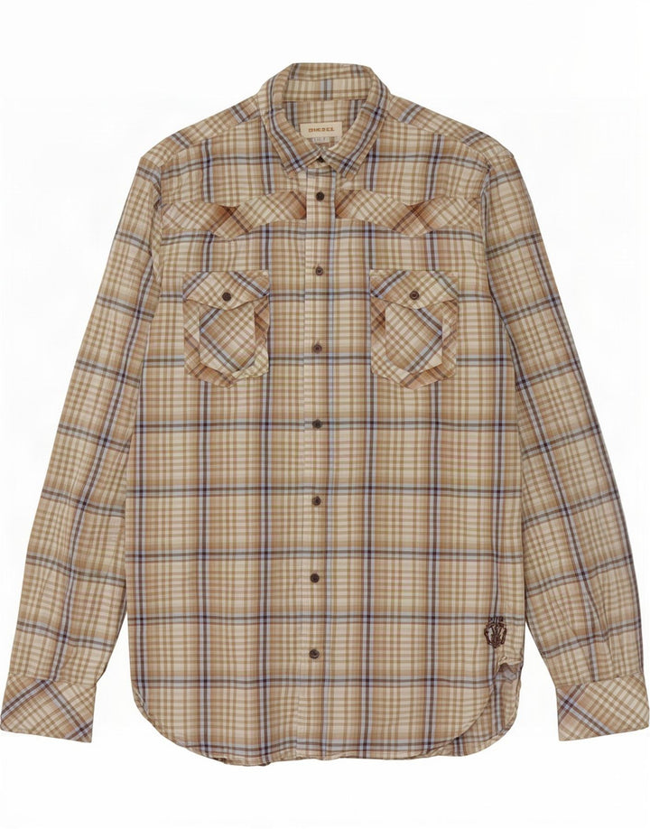 Diesel Herreskjorte Stor Beige Ternet