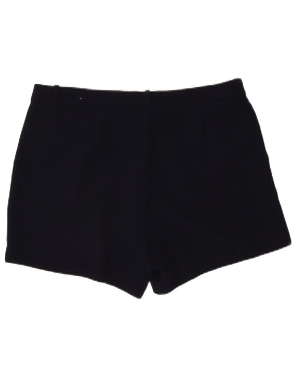 J. Crew Womens Pegged Chino Shorts US 12 Large W34 Navy Blue Polyester