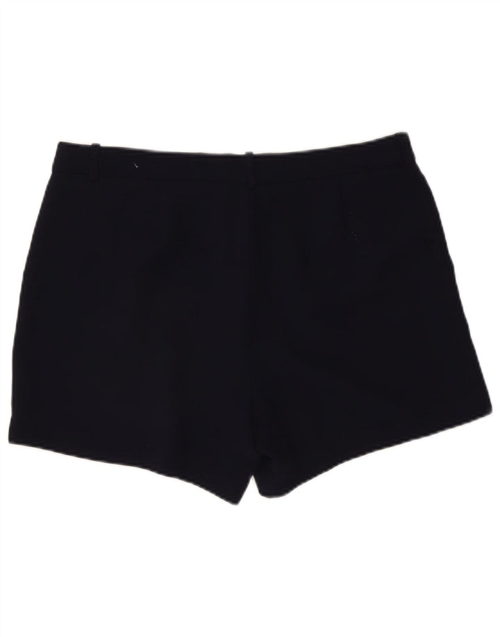 J. Crew Womens Pegged Chino Shorts US 12 Large W34 Navy Blue Polyester