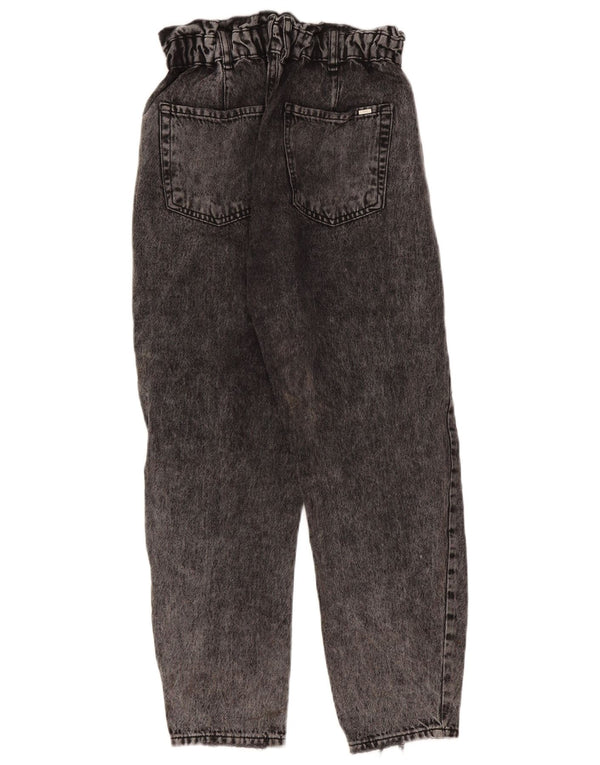 Zara Dame Højtaljede Løse Jeans EU 34 2XS W24 L24 Grå