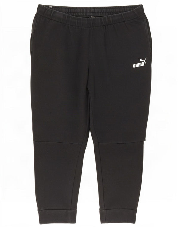 Puma Womens Graphic Crop træningsdragt Bukser Joggers UK 18 XL Sort