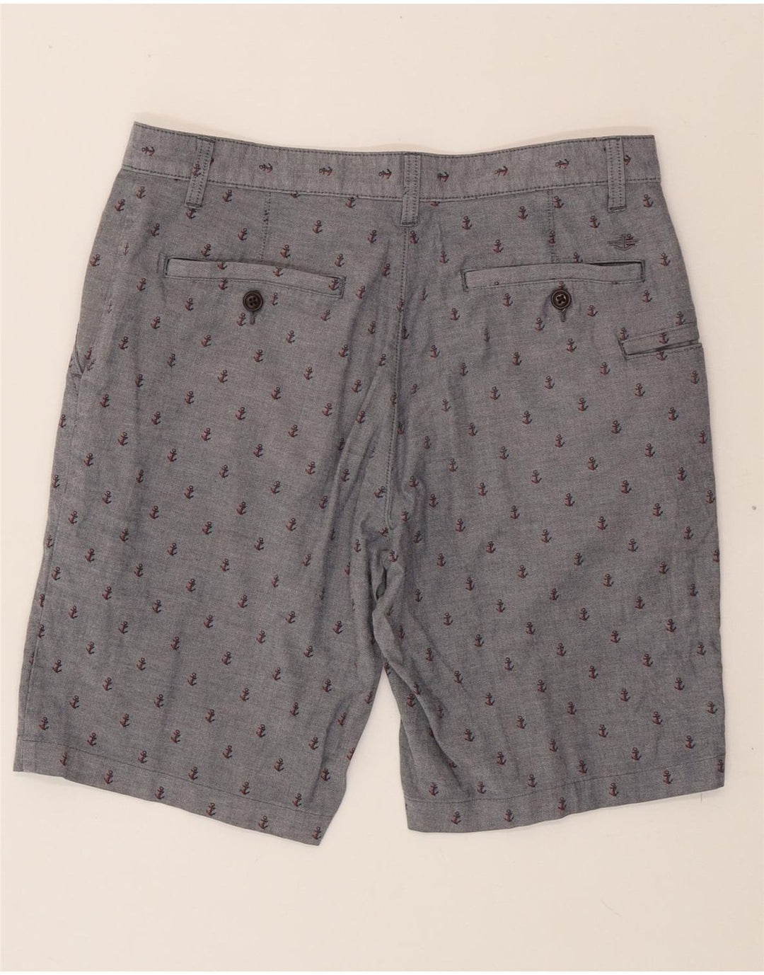 DOCKERS Mens Chino Shorts W32 Medium Grey Spotted Cotton Vintage Dockers and Second-Hand Dockers from Messina Hembry 