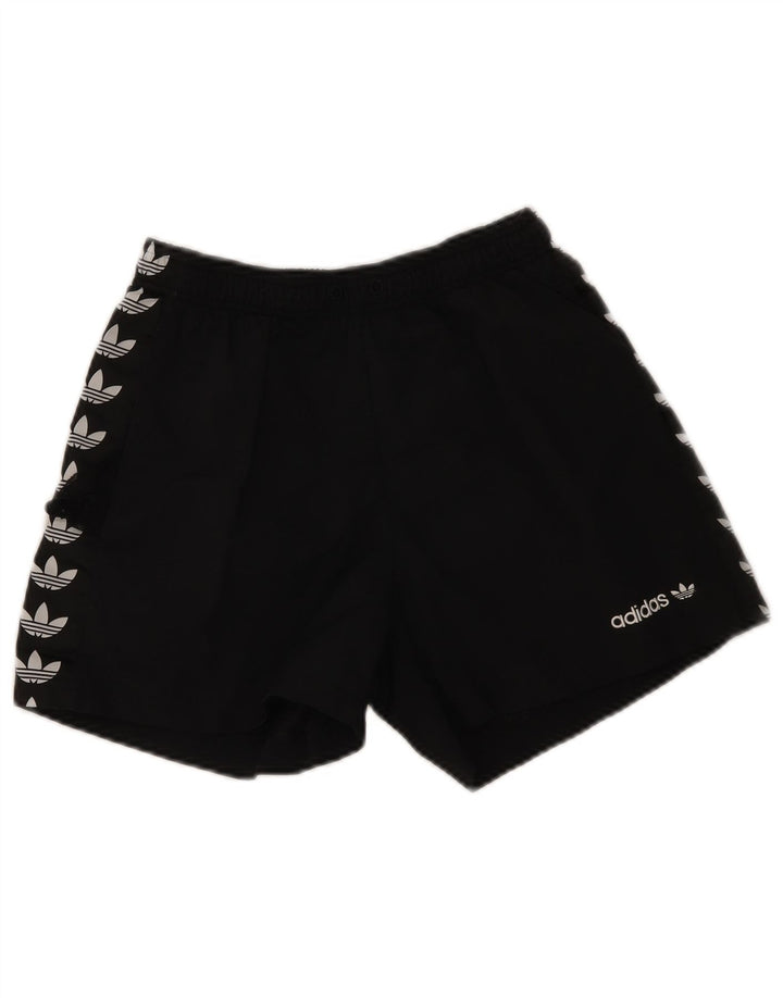 Adidas grafiske sportsshorts til mænd, små sorte polyester