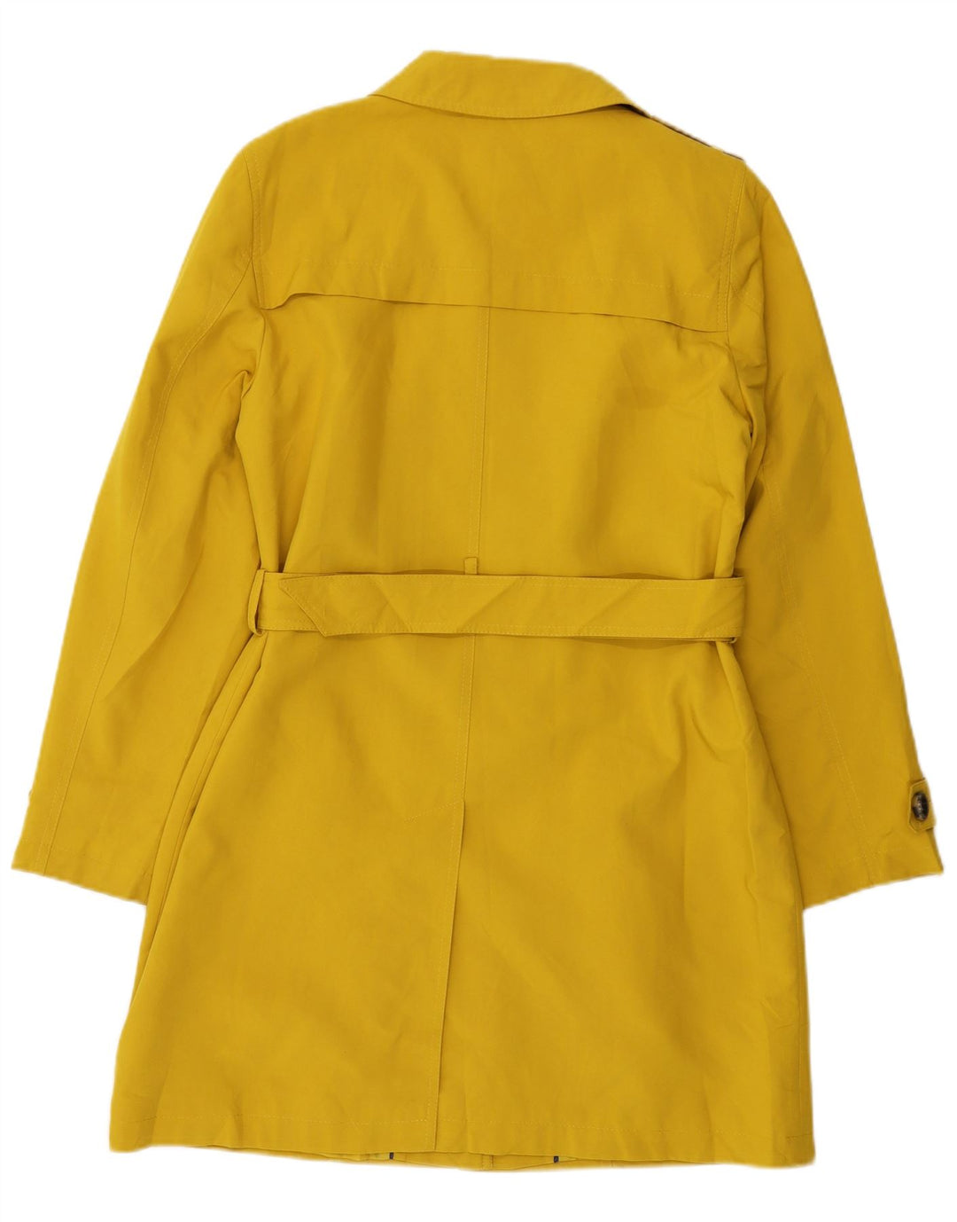 Marks & Spencer Trench Coat til kvinder UK 14 Medium Gul Polyester
