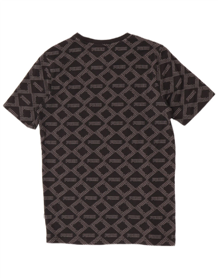 Puma Herre grafisk T-shirt top lille sort bomuld