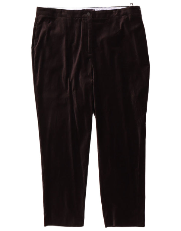 Marks & Spencer koniske chinobukser til kvinder UK 18 XL W38 L27 sort bomuld