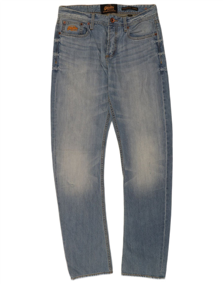 Superdry Herre Copperfill Løse jeans W31 L32 Blå Bomuld