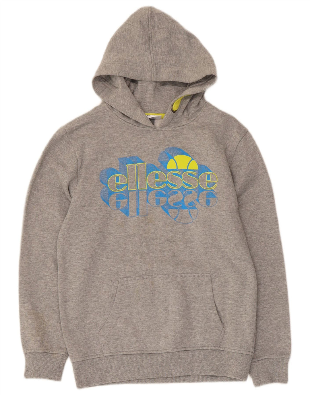Ellesse Boys Grafisk Hoodie Jumper 12-13 År Grå Polyester