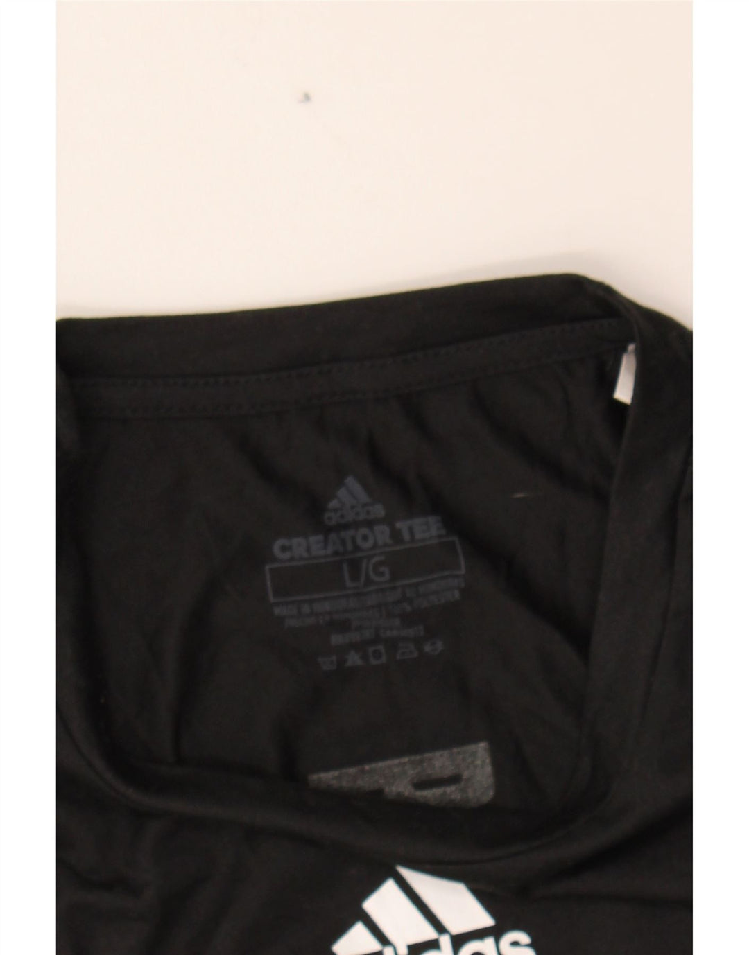 ADIDAS Mens Bobcats Graphic T-Shirt Top Large Black Polyester Vintage Adidas and Second-Hand Adidas from Messina Hembry 
