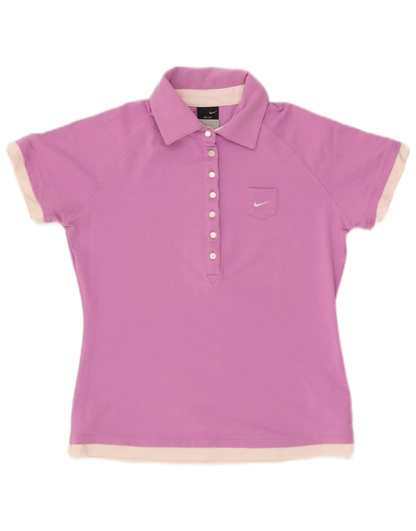 Nike Dame Polo Shirt UK 8/10 Small Pink