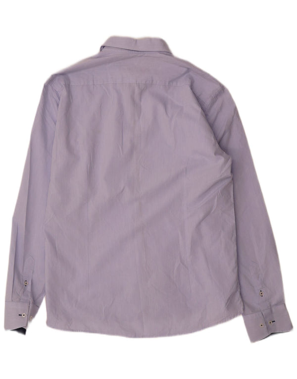 Tommy Hilfiger herre Slim Fit skjorte XL blå bomuld