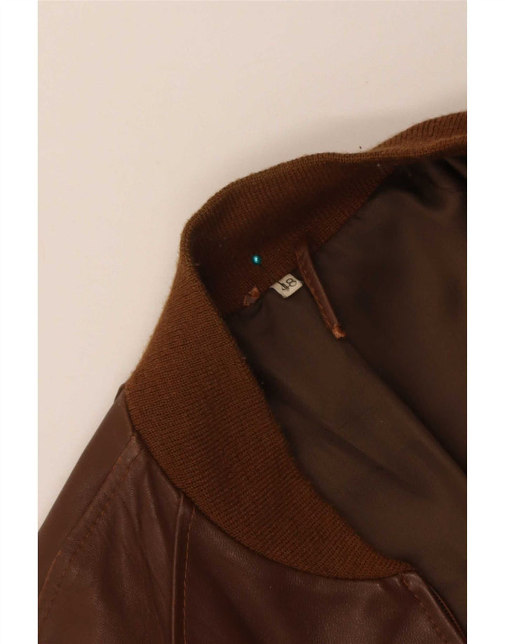 Vintage herre læderjakke IT 48 Medium Brun