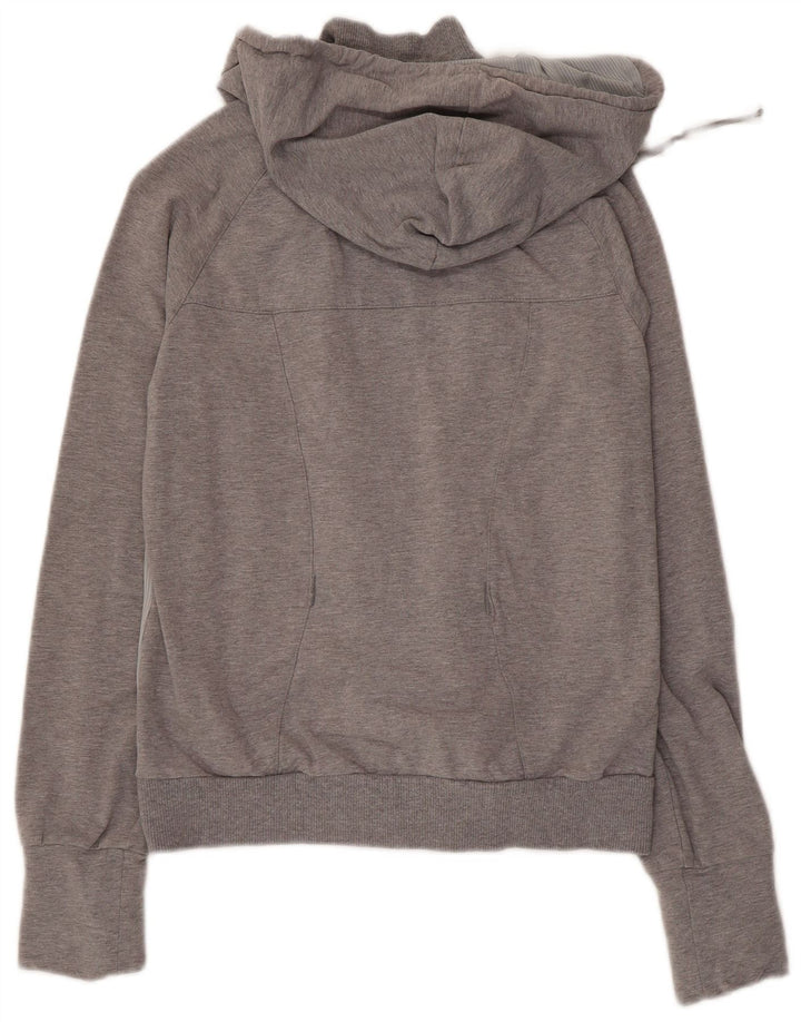 Puma hættetrøje med lynlås til kvinder UK 12 Medium Grey Colourblock