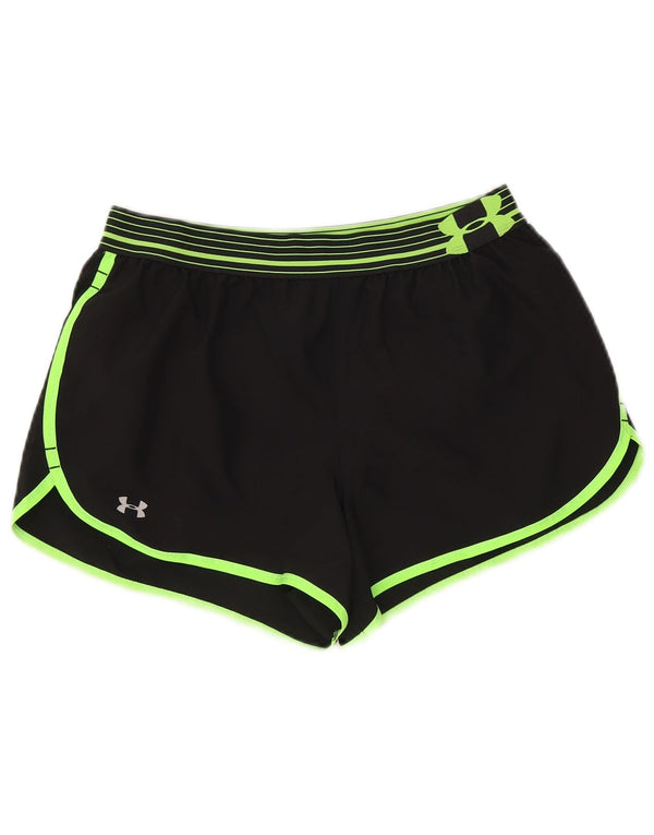 Under Armour Sportsshorts til kvinder UK 12 Medium Black Pinstripe