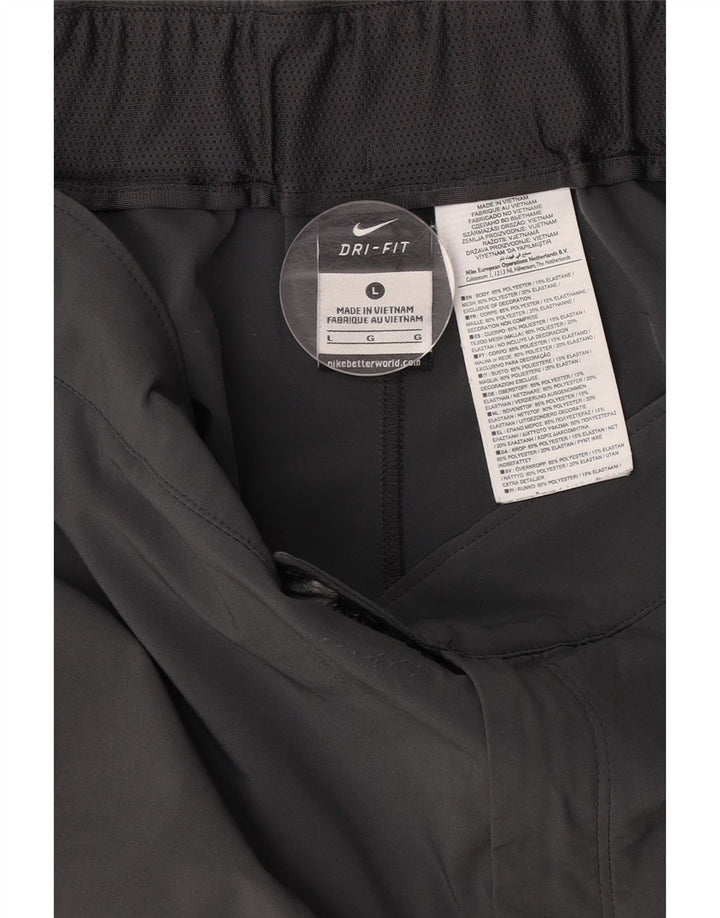 NIKE Herre Dri Fit Chino Shorts Large W34 Grå Polyester