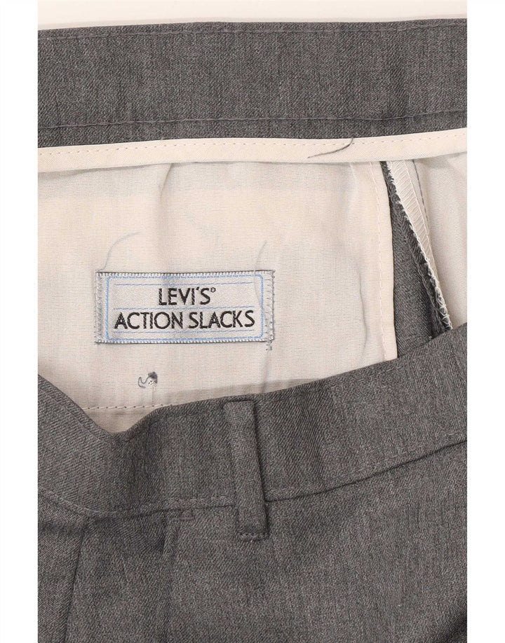 Levi's Straight Chino-bukser til mænd W38 L29 Grå polyester