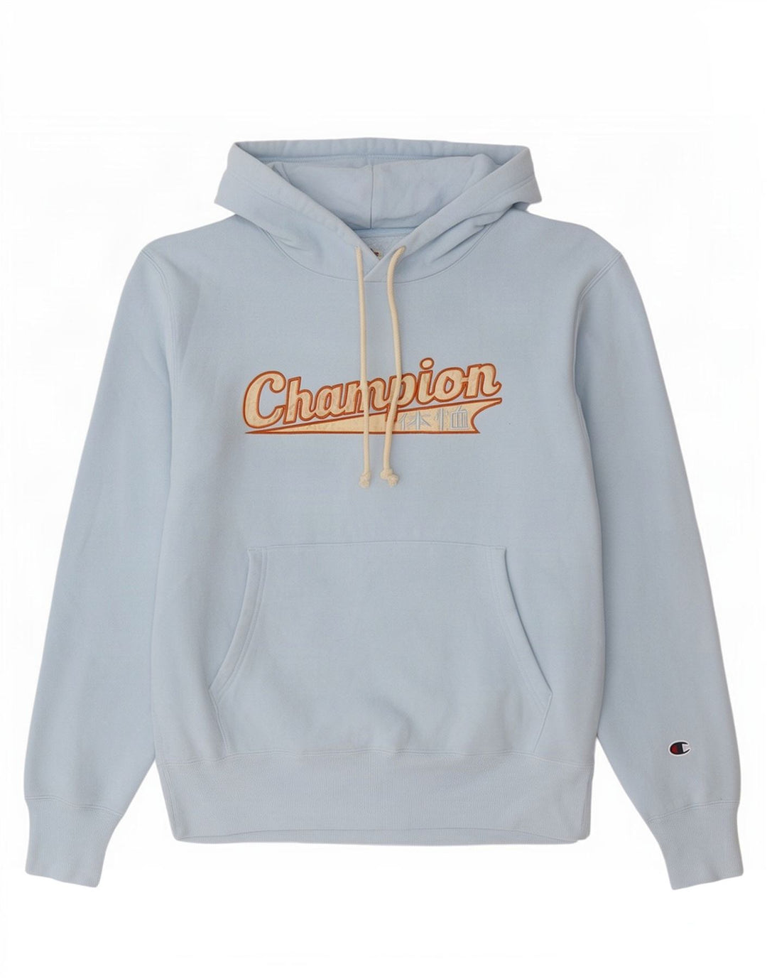 Champion Herre grafisk hættetrøje Jumper Medium Blue Bomuld