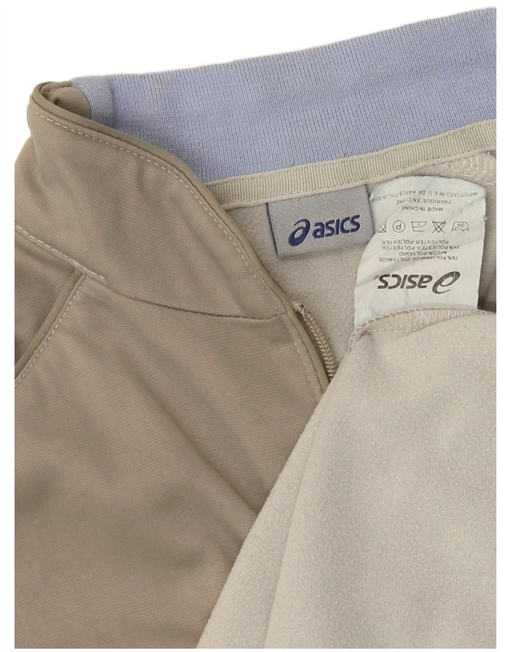 Asics træningsdragt topjakke til kvinder UK 14 Medium Khaki Polyamid