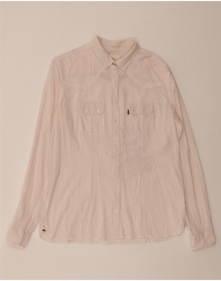 LEVI'S Womens Shirt UK 18 XL Pink Polka Dot Cotton Vintage Levi's and Second-Hand Levi's from Messina Hembry 