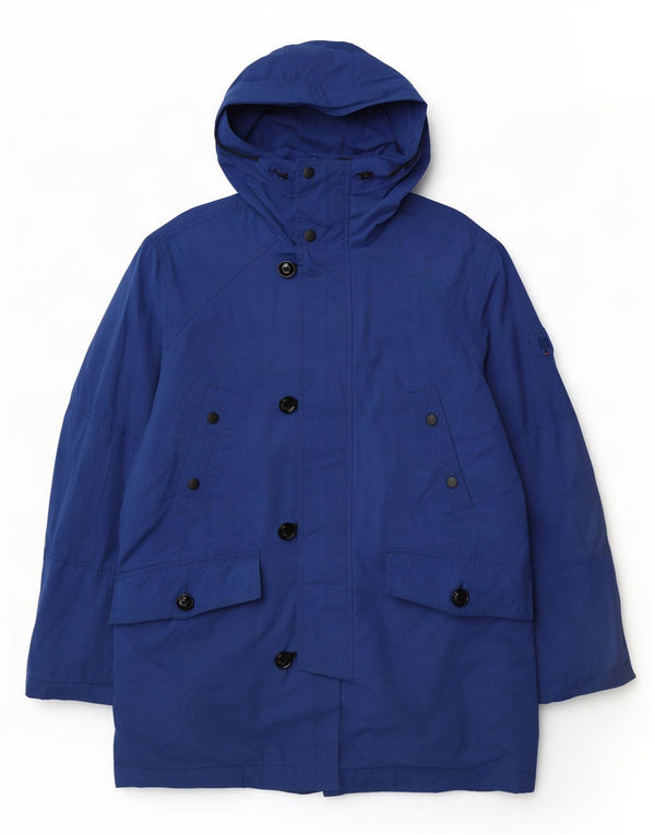 Tommy Hilfiger Herre Hooded Parka Jacket UK 40 Large Blue Polyester