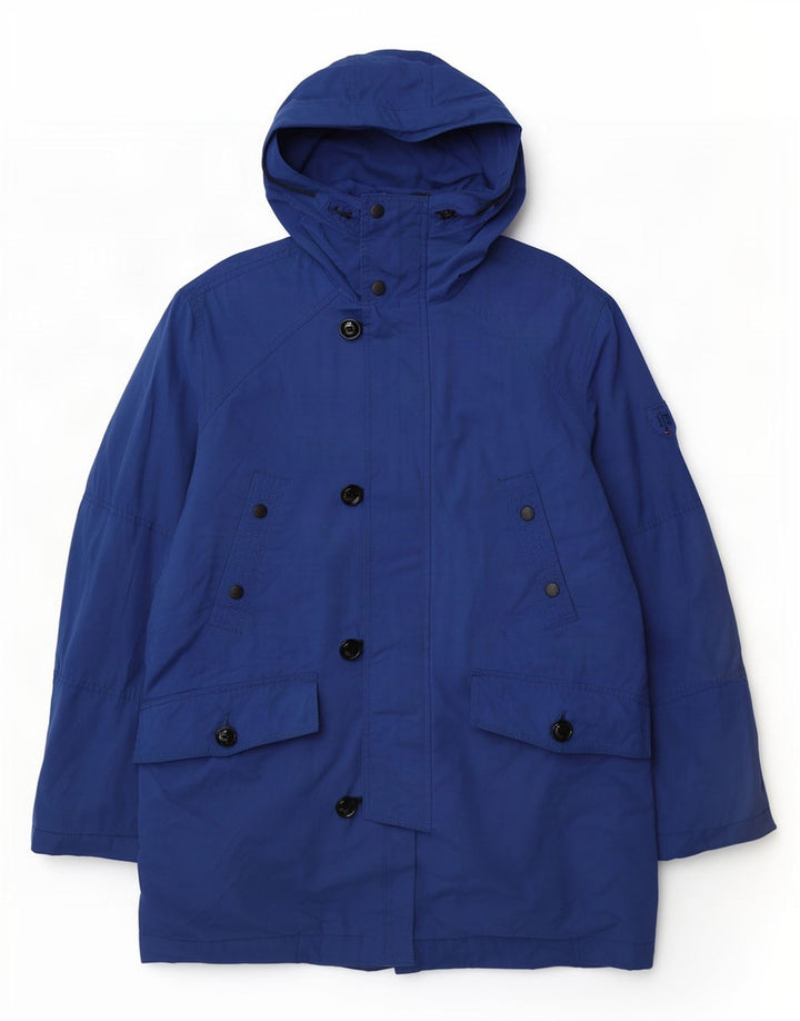 Tommy Hilfiger Herre Hooded Parka Jacket UK 40 Large Blue Polyester