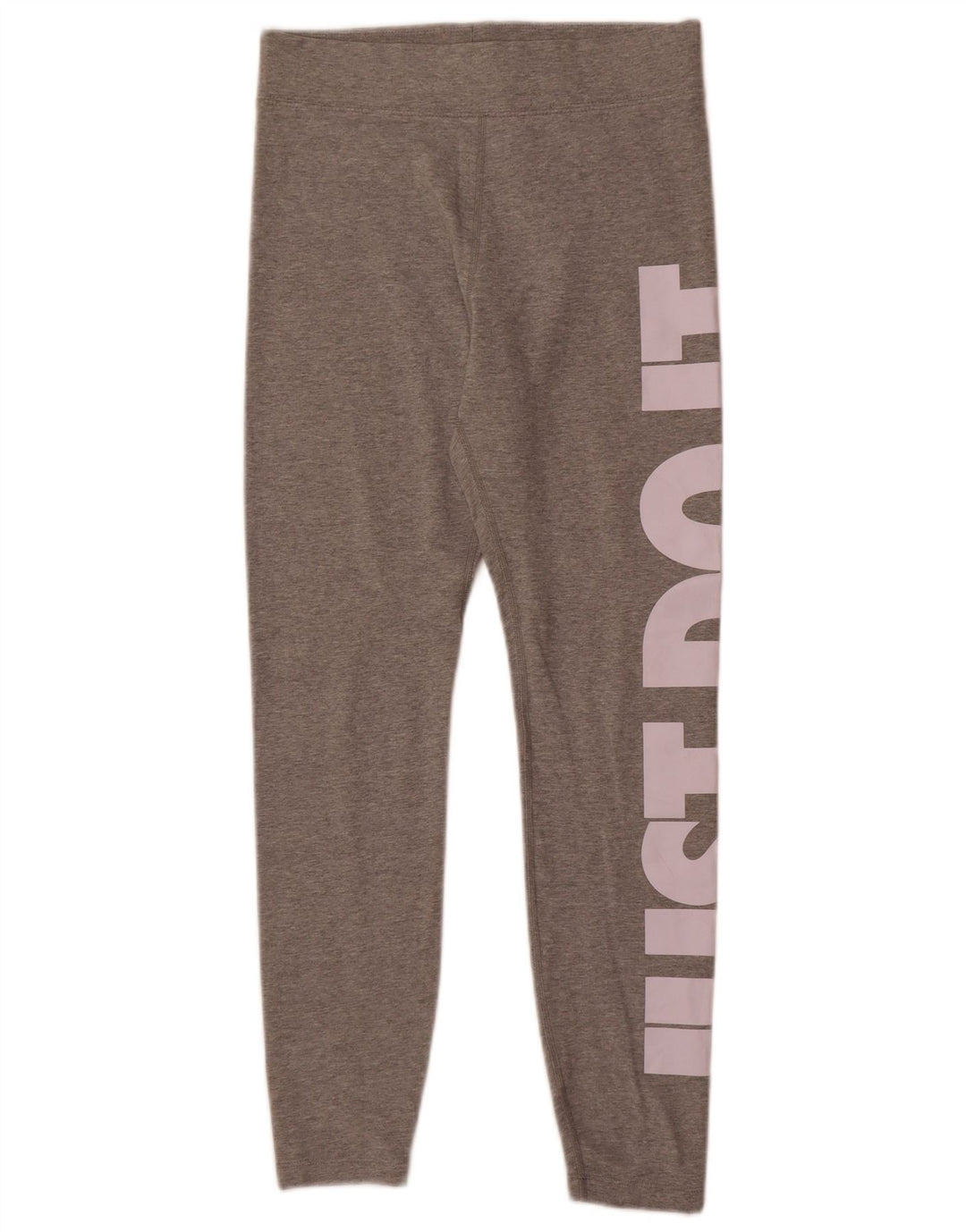 Nike Dame Grafiske Leggings UK 12 Medium Grey Bomuld