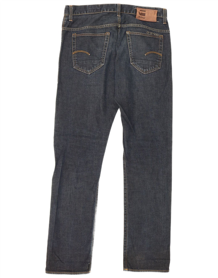G-Star Herre 3301 Straight Jeans W34 L34 Blå Bomuld