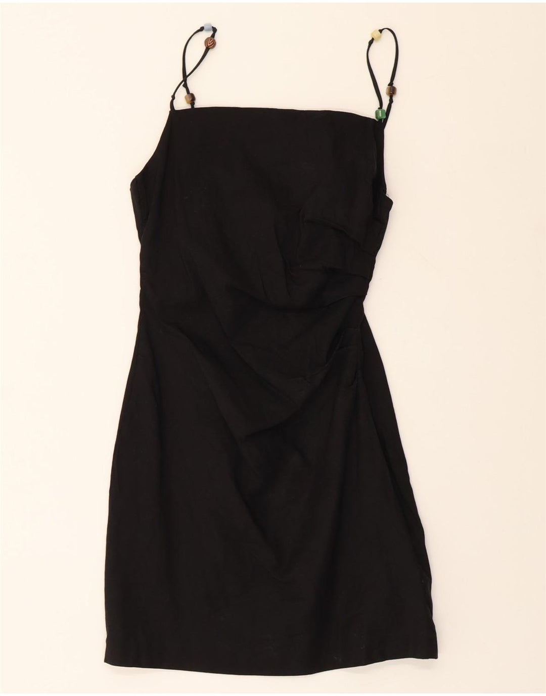 ZARA Womens Sundress UK 8 Small Black Cotton Vintage Zara and Second-Hand Zara from Messina Hembry 