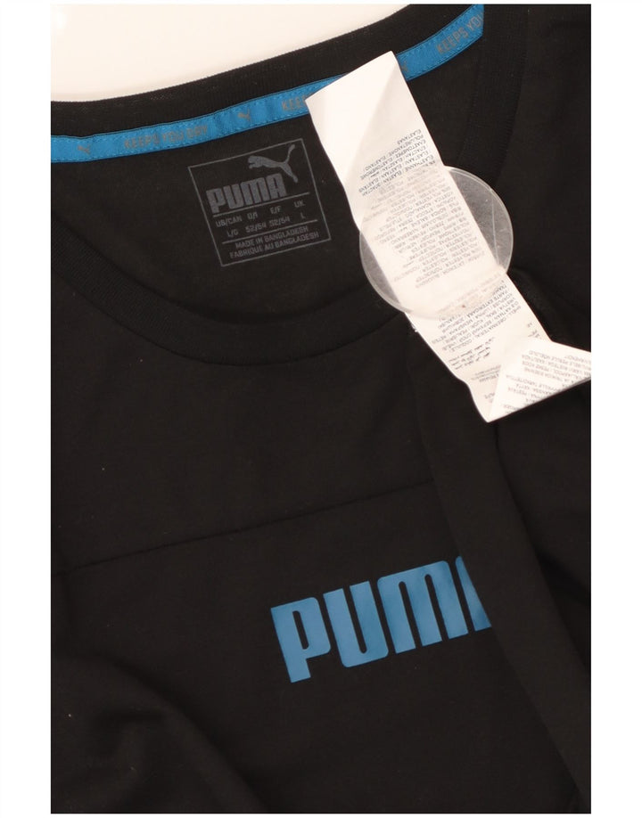 PUMA Herre T-Shirt Top Stor Sort Polyester