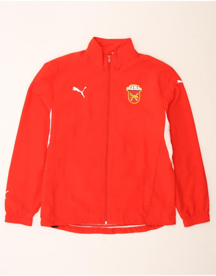 PUMA Mens Tracksuit Top Jacket Medium Red Colourblock Polyester Vintage Puma and Second-Hand Puma from Messina Hembry 