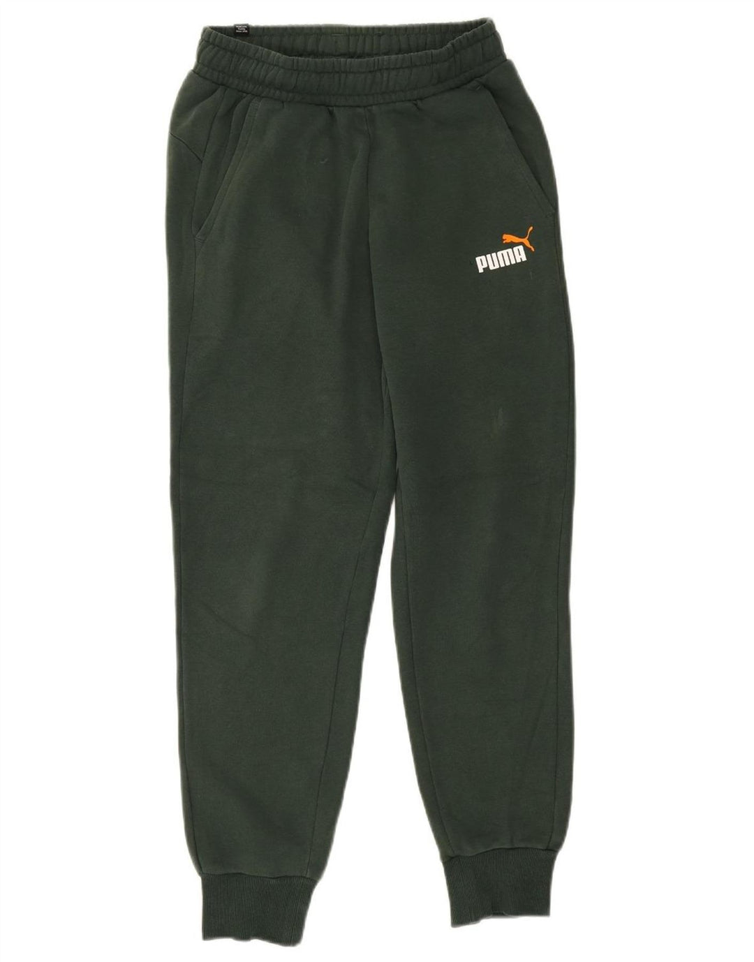 PUMA Mens Tracksuit Trousers Joggers Small  Green