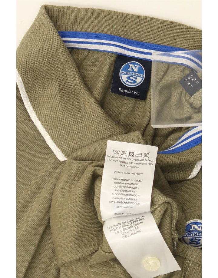 North Sails Herre poloshirt Medium Khaki Bomuld