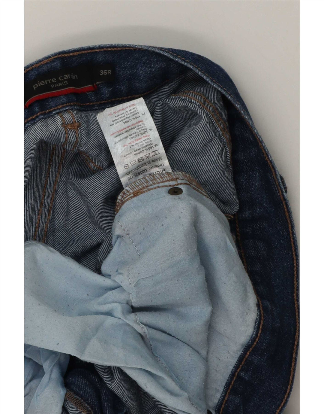 Pierre Cardin Straight Jeans til mænd W36 L32 blå bomuld