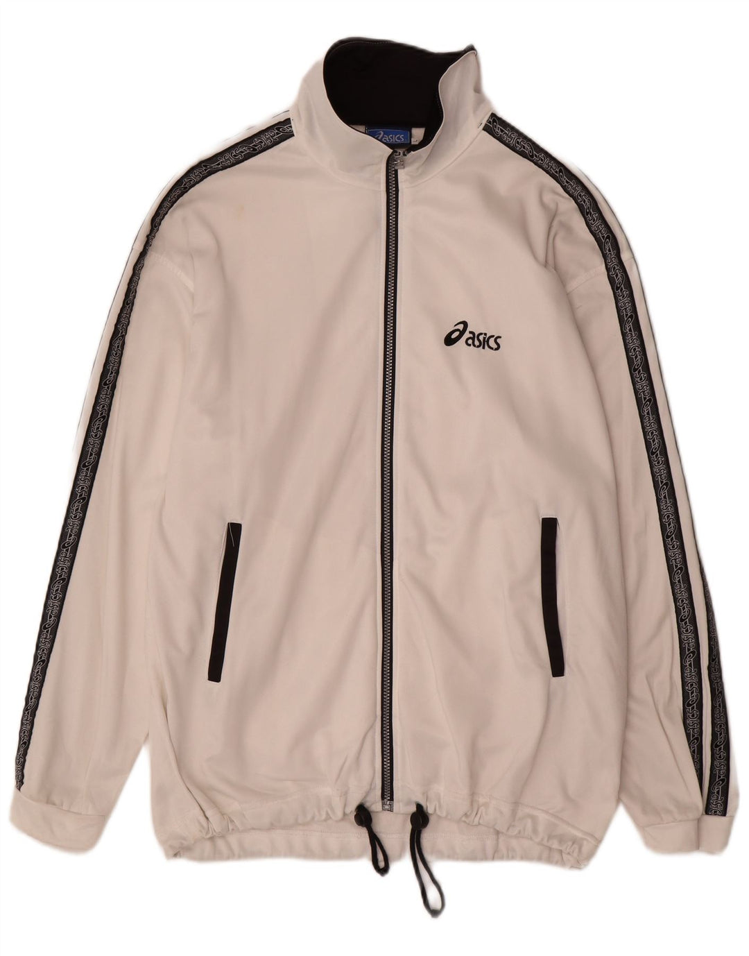Asics Træningsdragt til mænd Topjakke Stor hvid Colourblock Polyester