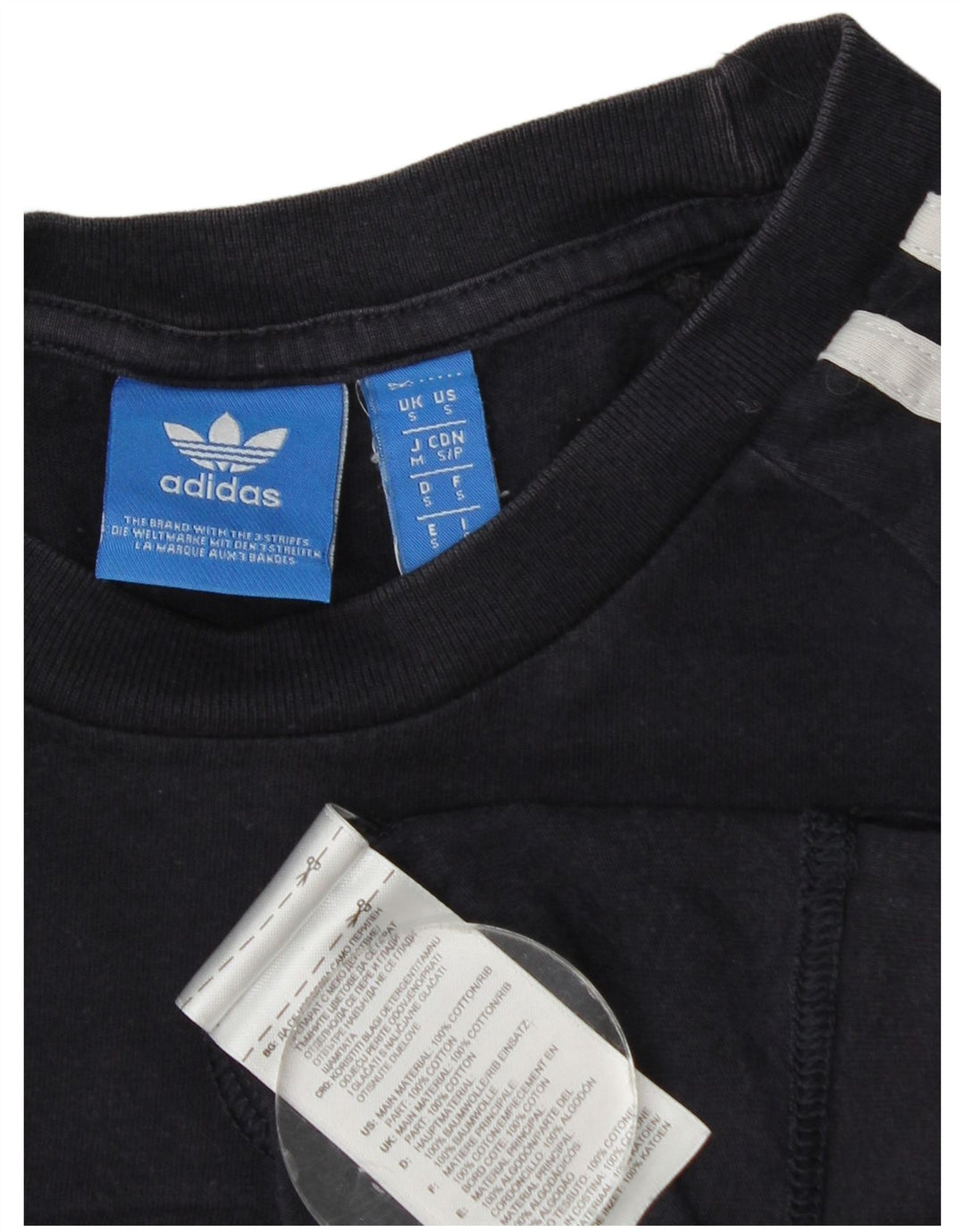 Adidas T-shirt top til mænd, lille marineblå bomuld